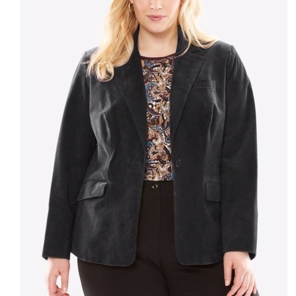 NWT Genuine leather suede blazer - Picture 4 of 5